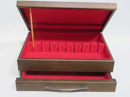 Silverware chest wood storage - silverware,