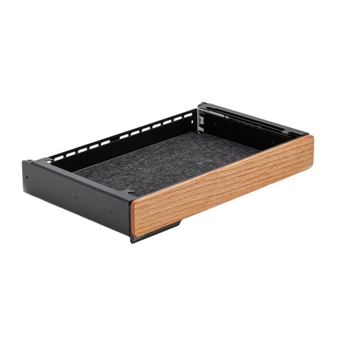 Desk drawer with felt lining