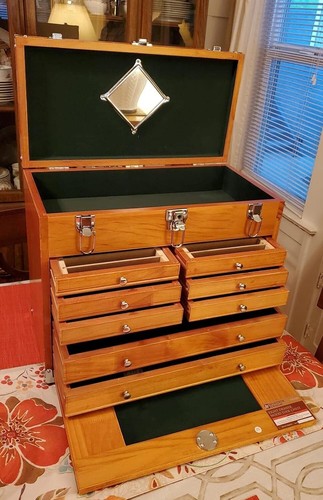 Knife display case walnut - case, &
