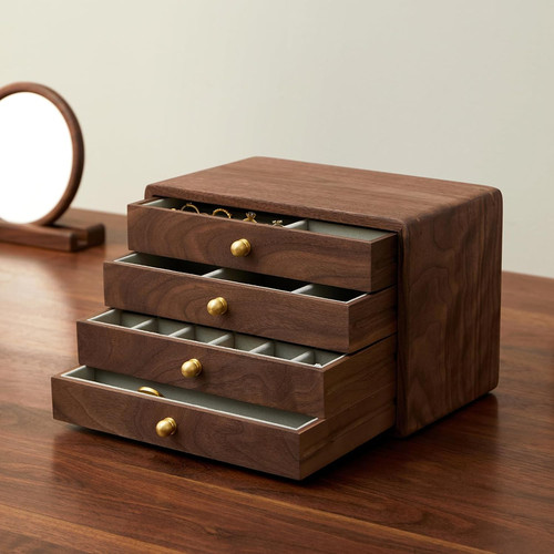 Elegant wooden jewelry - elegant, box