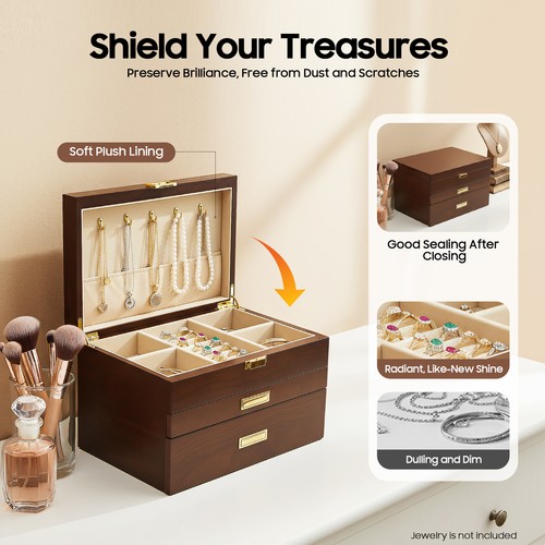 Elegant layer wooden jewelry - wooden,